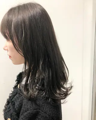 セミロング カラー ヘアアレンジ ainico+所属・メンズ特化✂️栗原 侑也のヘアスタイル