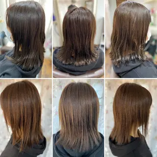 セミロング glosstokyo所属・縮毛矯正技師須藤玲人 髪質改善師ゴトウのヘアスタイル