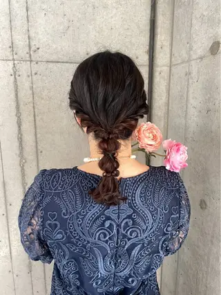 セミロング ヘアアレンジ Reve  resort所属・美髪× ヘアセット✨Araiのヘアスタイル