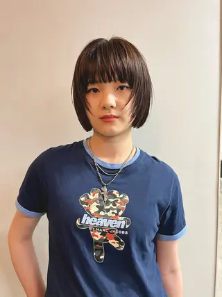 ショート くせ毛カットとパーマ /美容室難民の方是非のヘアスタイル