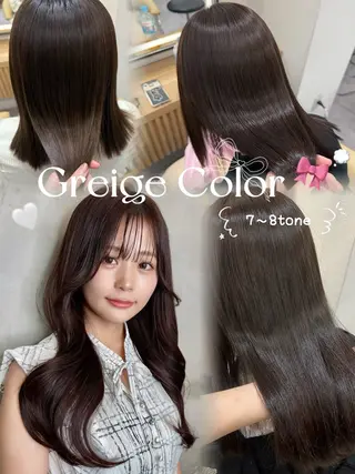 ロング mina/さいたま市 縮毛矯正/韓国ヘアのヘアスタイル