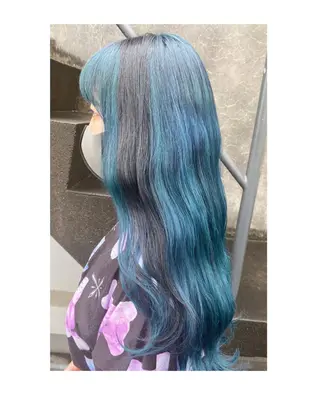 ロング カラー GARU-ガル-所属・TSUNO🦖 派手髪/オタク美容師のヘアスタイル