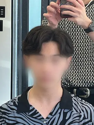 ショート パーマ メンズ 韓国風メンズ/毛流れ ヘアなら須田龍世のヘアスタイル