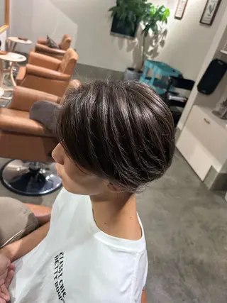 カラー メンズ まつやま さおりのヘアスタイル