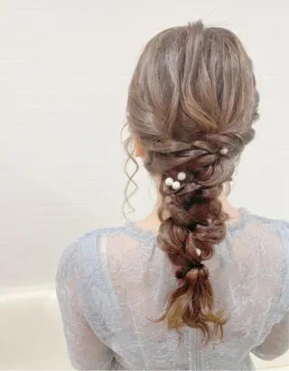 セミロング ヘアアレンジ GRANLUSSO 〜グランルッソ駅前店所属・木口 嘉美のヘアスタイル