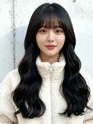 ロング カラー 韓国レイヤーカット 🫧大阪梅田レイヤーのヘアスタイル