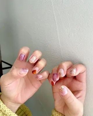 ネイル 甲府市徳行 🧸prunelleのネイルデザイン