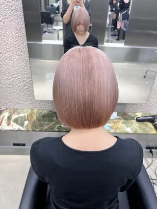 ショート カラー 紬/enne/ブリー チ/ハイトーンのヘアスタイル