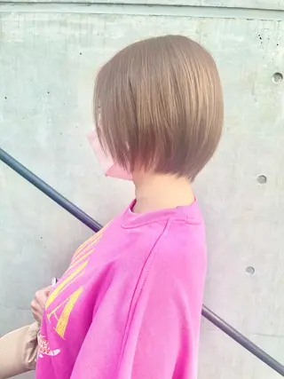 ショート カラー ショートボブ縮毛矯正 髪質改善のプロ山道潤のヘアスタイル