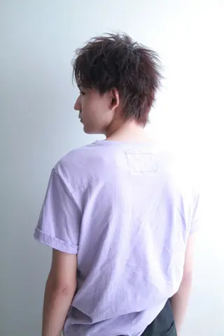ショート カラー メンズヘア特化 崎田 成人のヘアスタイル