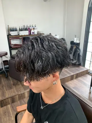 パーマ メンズ 深野 ちさとのヘアスタイル