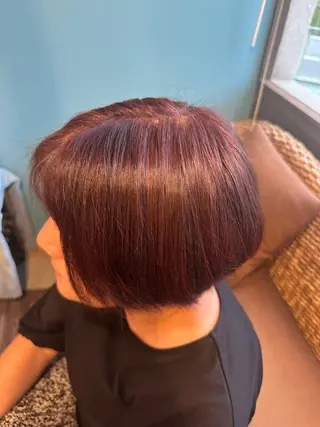 ショート カラー 安達 望のヘアスタイル