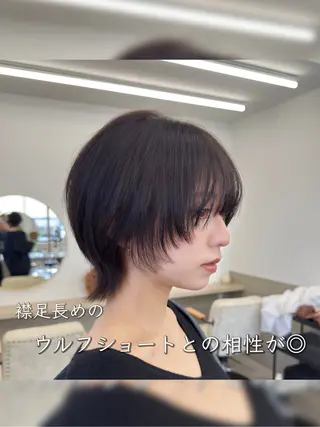 ショート 【似合わせカット】 【美髪矯正】空のヘアスタイル