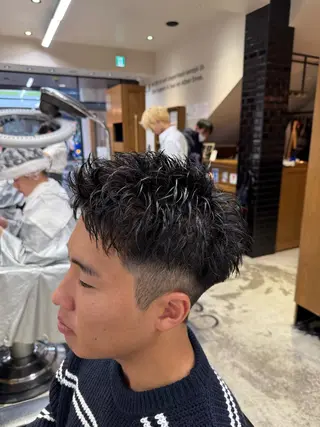 ショート メンズ メンズカット、パーマ 特化美容師🌀/高田のヘアスタイル