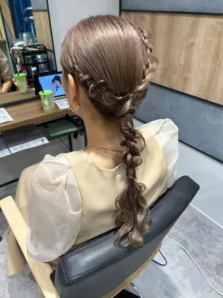 ヘアアレンジ センターパート/ メンズ特化/日向🔥のヘアスタイル