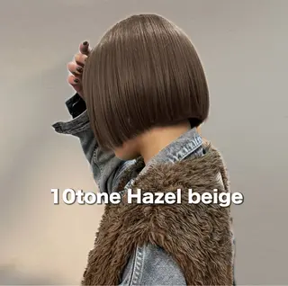 ロング カラー ヘーゼルベージュ/ 赤み消し/はるのヘアスタイル