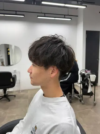 ミディアム メンズ メンズ特化美容師 🐈‍⬛RUNAのヘアスタイル