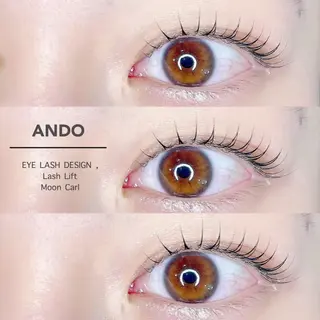 マツエク・マツパ ANDO HIKARIのマツエク・マツパデザイン