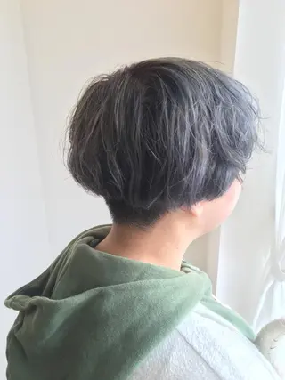 ショート カラー 髪質改善 頭身浴/ 中田のヘアスタイル