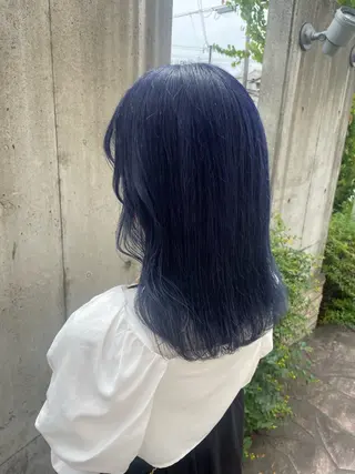 ミディアム カラー ブランシェ神領店 笹原渚紗のヘアスタイル