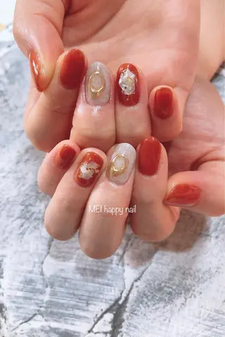 ネイル 北浦和 自爪育成ケアのネイルデザイン