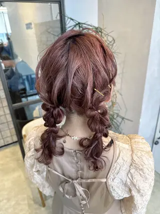 ヘアアレンジ 透明感カラー✨艶髪 制作🌱山根あゆみのヘアスタイル