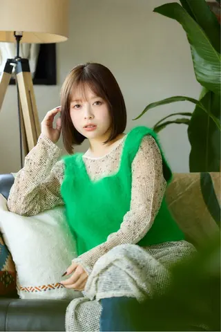 ミディアム カラー ✨ブリーチなしwカラ ー✨豊田拓真のヘアスタイル