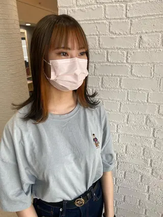 ミディアム Rubik's茶屋町 MARINのヘアスタイル