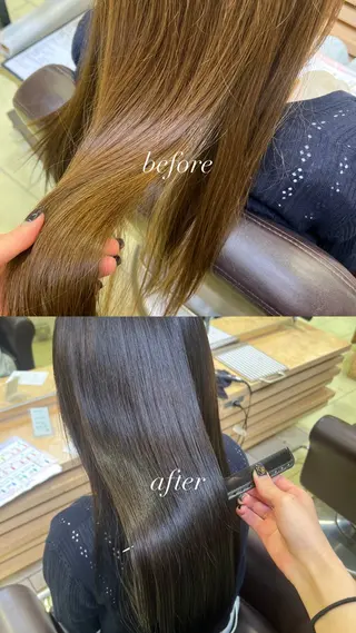 カラー 艶カラー/eye 🫧ྀི/栞のヘアスタイル