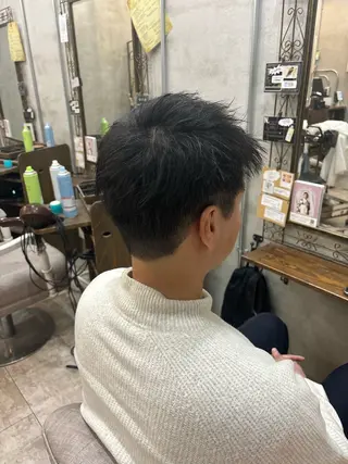 メンズ メンズ/ヘアセット/ 顔周りレイヤー/💶のヘアスタイル