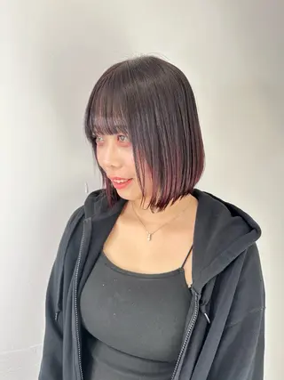 艶髪カラー/レイヤ ー支持No.1renのヘアスタイル