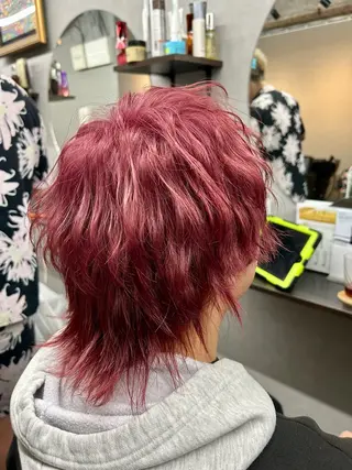 ミディアム カラー メンズ ゲーマー美容師 KENTOのヘアスタイル