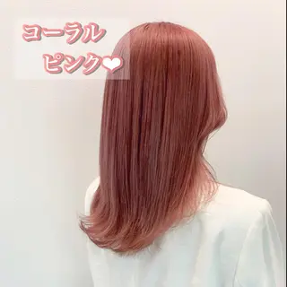 ロング カラー 暖色🩷透明感カラー ♡Maika♡のヘアスタイル