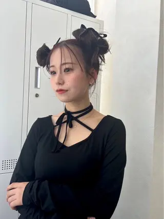 ロング カラー ヘアアレンジ suri-ru hair【スリールヘアー】所属・FURUSAWA AOIのヘアスタイル