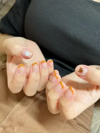 ネイル ちゅるんネイル🪄 耳ツボジュエリー🔗のネイルデザイン