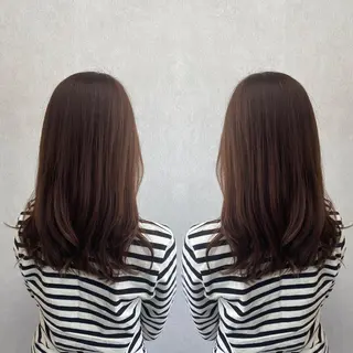 セミロング カラー tocca 💜石田愛結💜のヘアスタイル