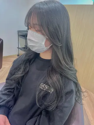 ロング 韓国/顔周りカット /キム チョウヒのヘアスタイル