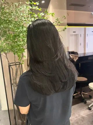 セミロング 巻ける縮毛矯正/艶 カラーchika🩵のヘアスタイル