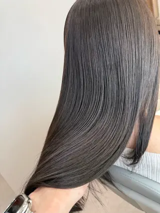 セミロング カラー 🥇ブリーチ無し 透明感🥇佐藤のヘアスタイル