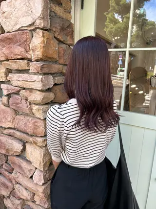 ロング カラー レイヤーカット/髪質 改善✨/藤田侑花のヘアスタイル