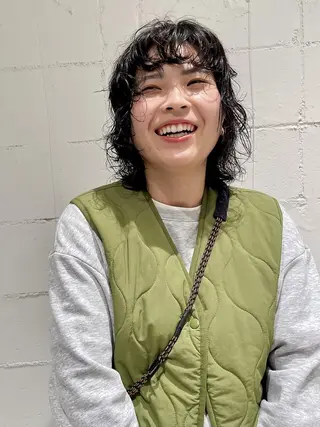 ショート パーマ ボブ/レイヤー/ 御田村裕人のヘアスタイル