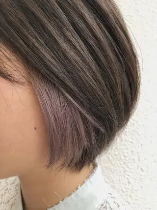 ミディアム カラー パーマ ヘアアレンジ メンズ キッズ ネイル マツエク・マツパ 新宿/髪質改善/ 美髪矯正✨浅江通友のヘアスタイル
