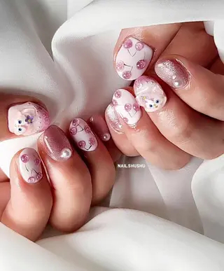 ネイル 3dパーツ/流行り 👧shushu❤️のネイルデザイン