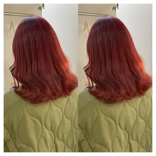 ミディアム カラー 村山 茉衣のヘアスタイル