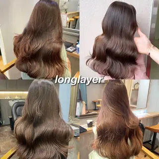 ロング ヘアアレンジ SALOWIN 新宿三丁目EAST所属・韓国レイヤー🇰🇷 layercut✂️のヘアスタイル