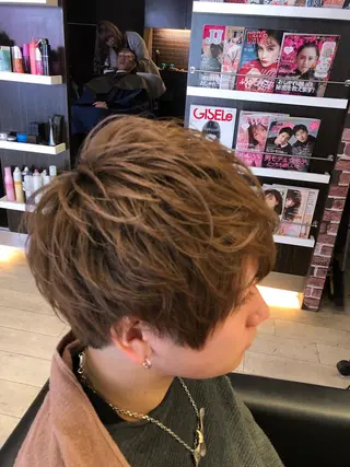 ショート メンズ 假屋 航のヘアスタイル
