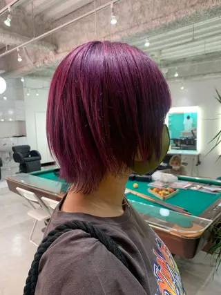 ショート 🧨ブリーチー×ボブ レイヤー💎じゅえるのヘアスタイル