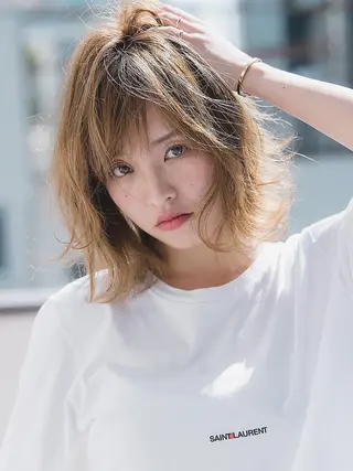 ミディアム マーブル東京 三軒茶屋 美容室のヘアスタイル