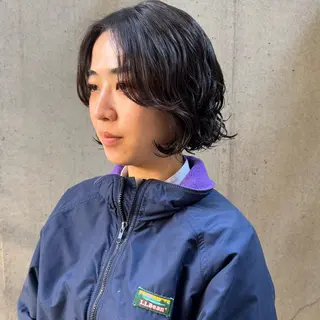 ショート パーマ 大橋 芽衣のヘアスタイル