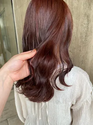 ロング カラー Rinka/梅田/ 透け感カラー🤎のヘアスタイル